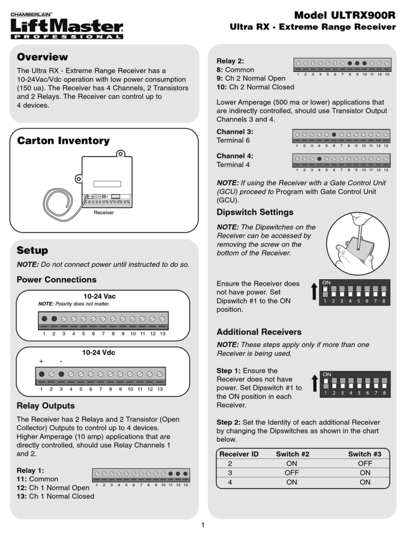 Chamberlain Ultra RX ULTRX900R User manual