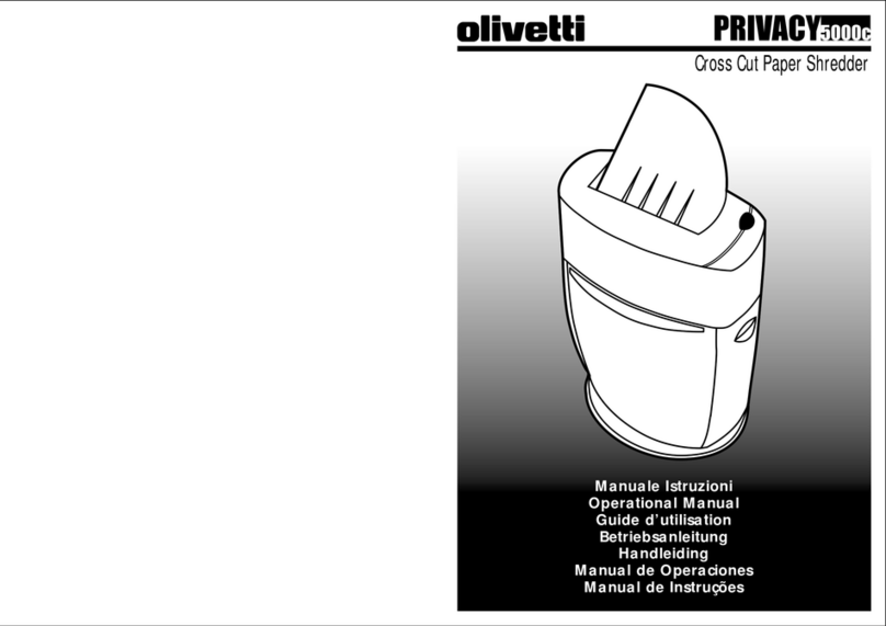 Olivetti Privacy 5000C Operational manual