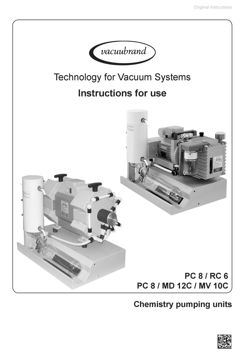 vacuumbrand PC 8 / MD 12C Instructions for use