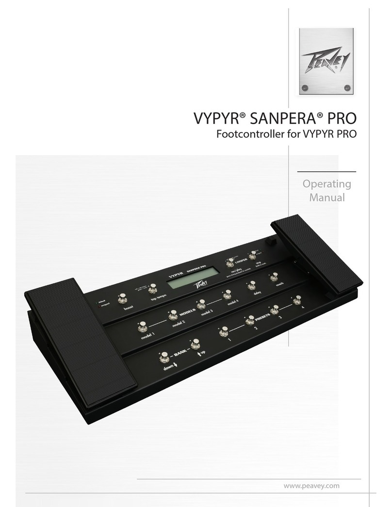 Peavey VYPYR SANPERA PRO operating manual