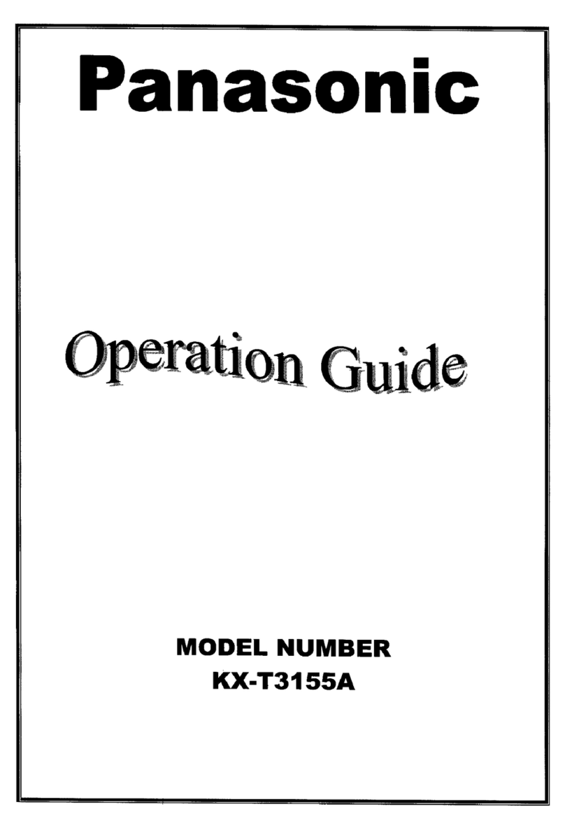 Panasonic KX-T3155A Operation guide