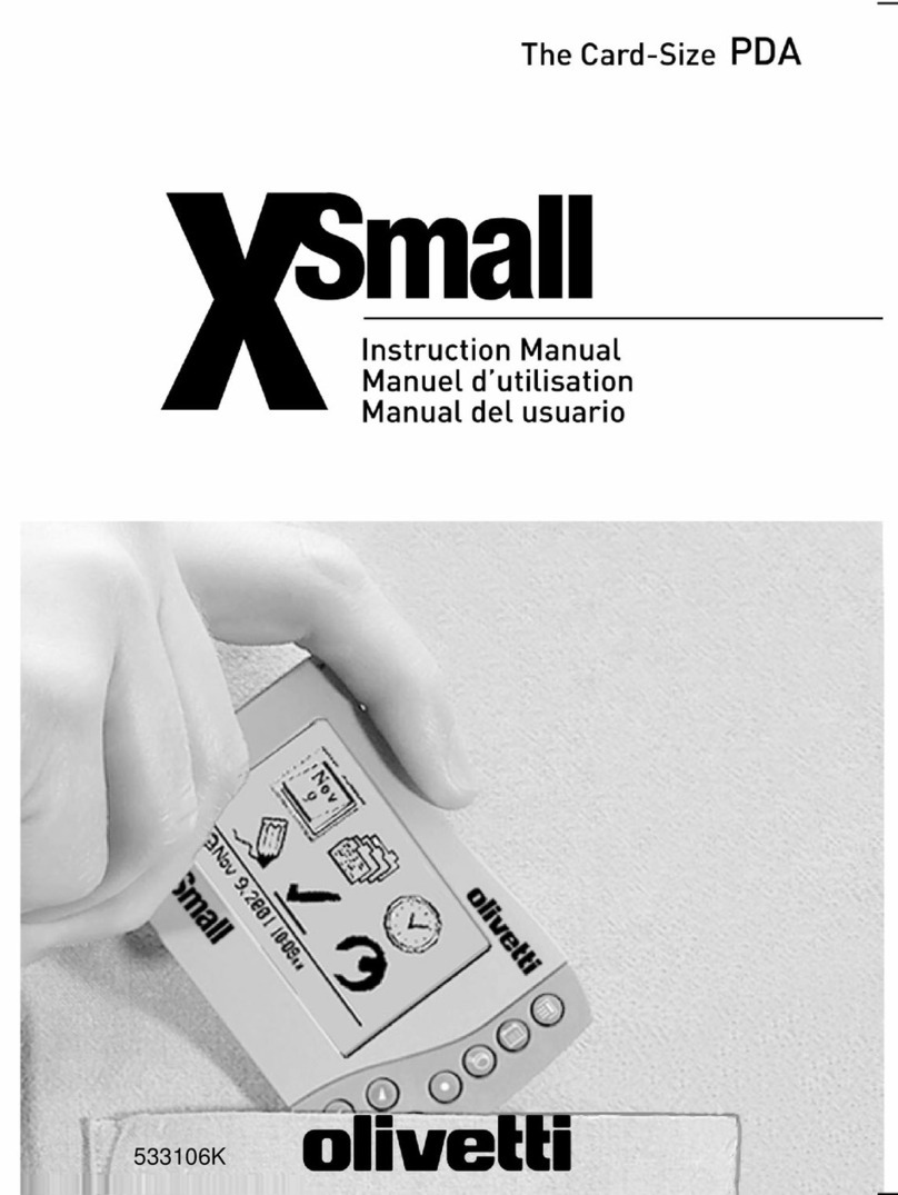 Olivetti XSmall instruction manual