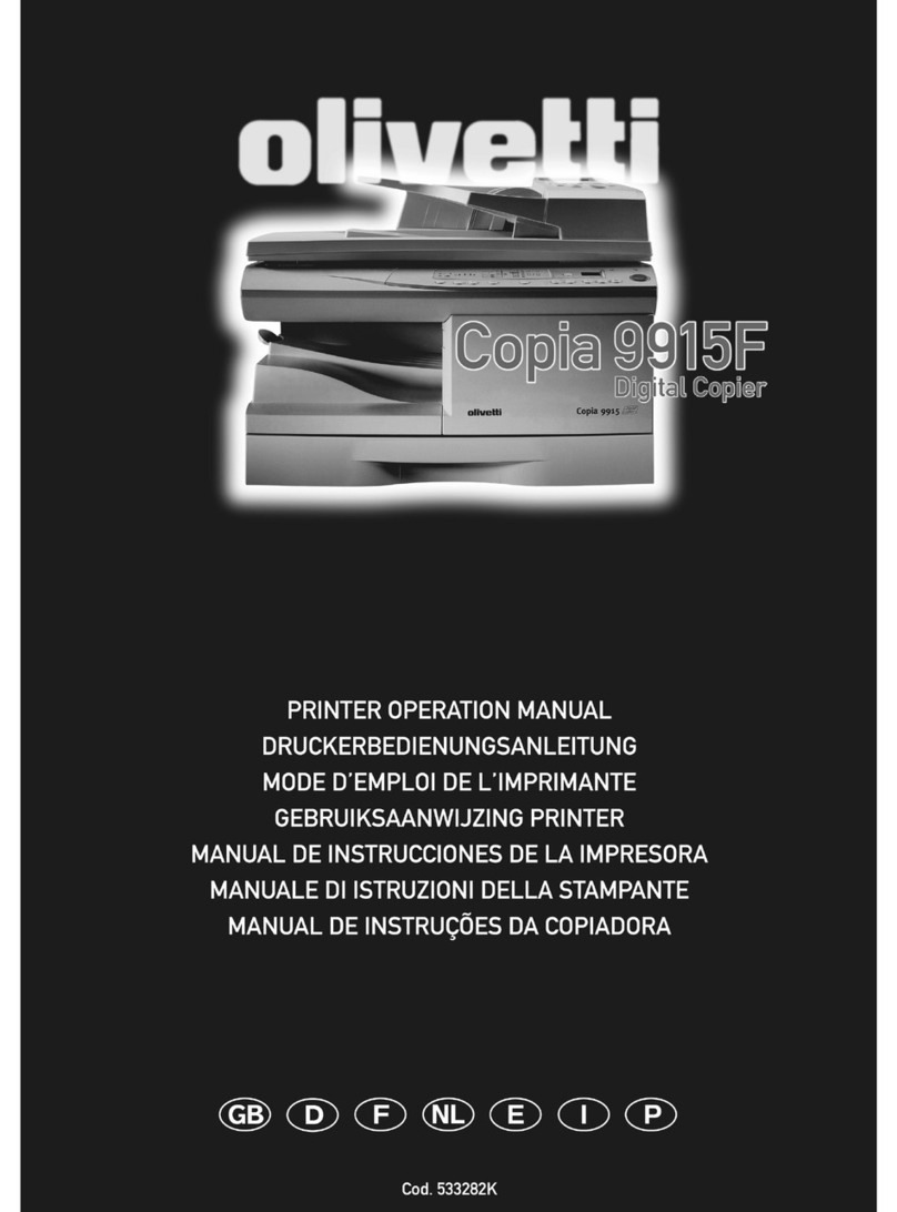 Olivetti Copia 9915F Operation manual