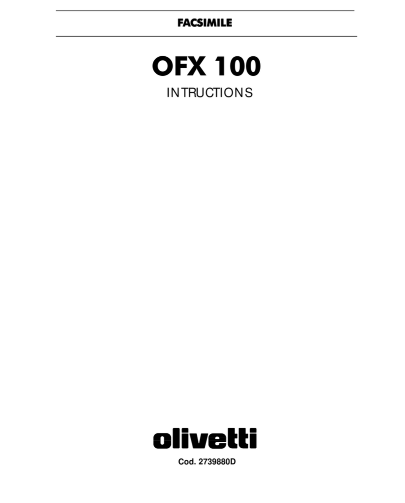 Olivetti OFX 100 User manual