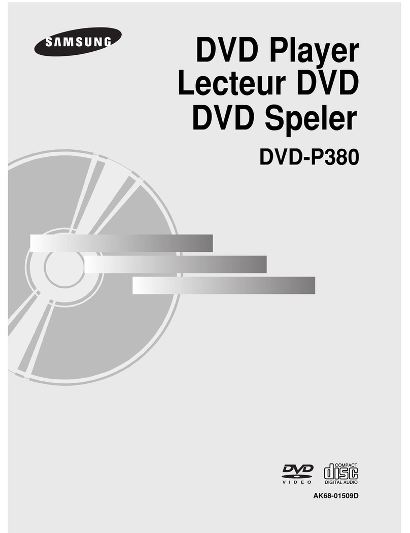 Samung DVD-P380 user manual