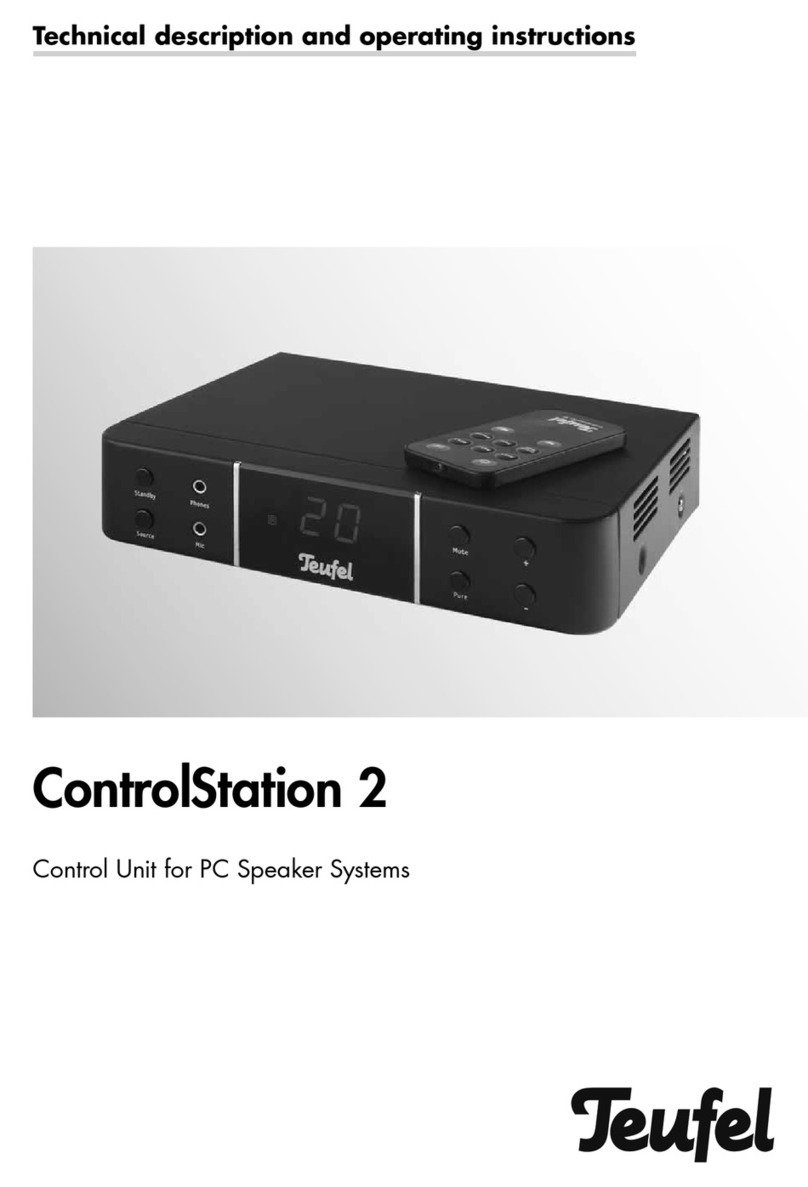 Teufel ControlStation 2 Technical description and operating instructions