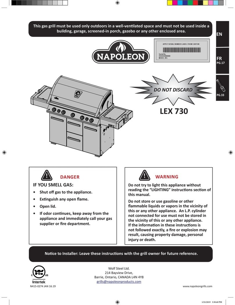 Napoleon LEX 730 manual