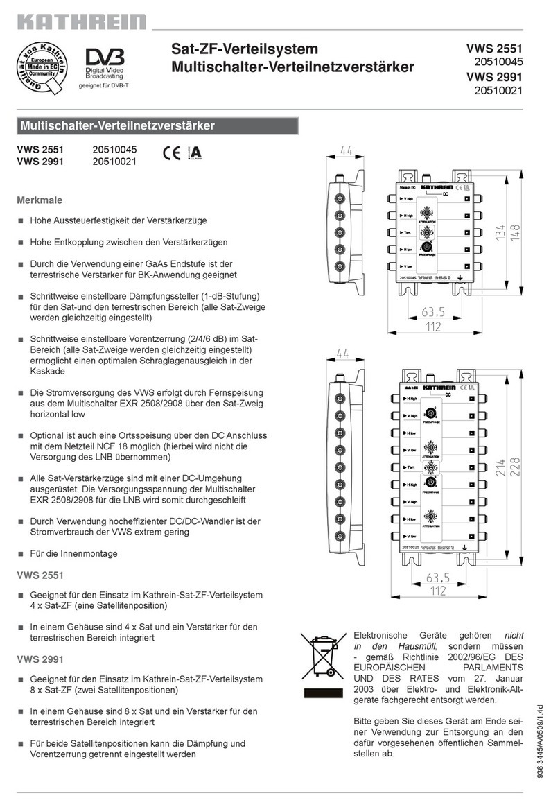 Kathrein VWS 2551 instructions