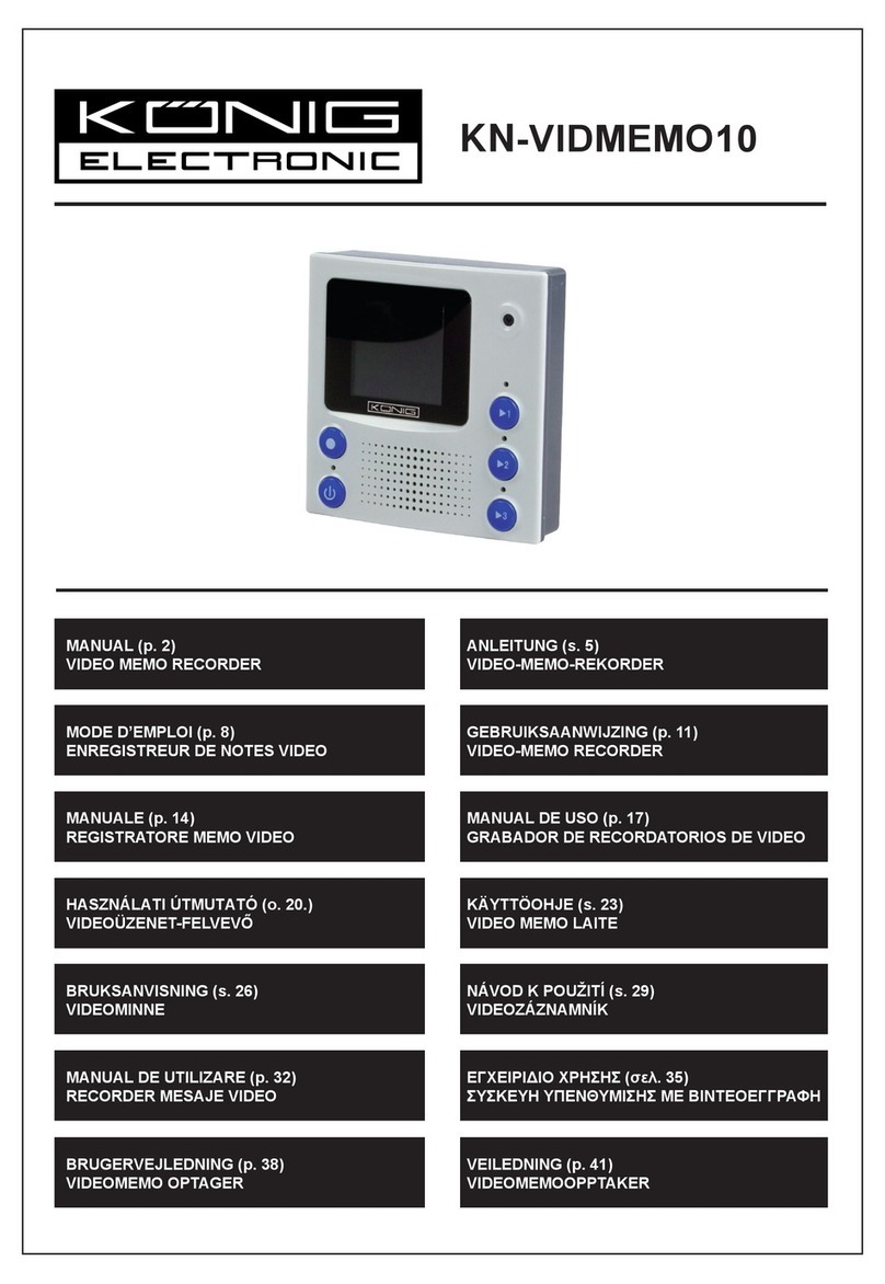 Konig KN-VIDMEMO10 User manual