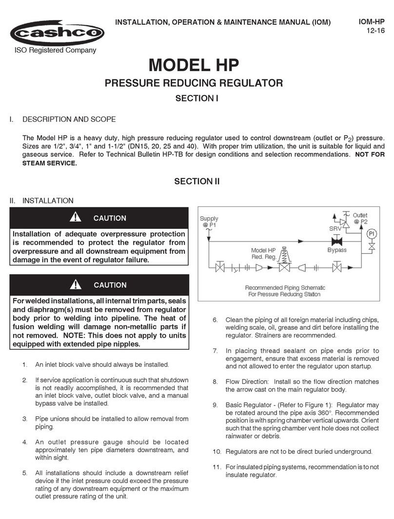 cashco HP Instruction manual