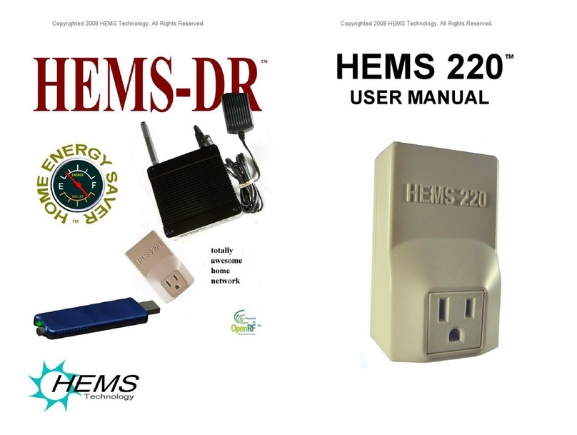 HEMS Technology HEMS 220 user manual HEMS Technology HEMS 220 user manual