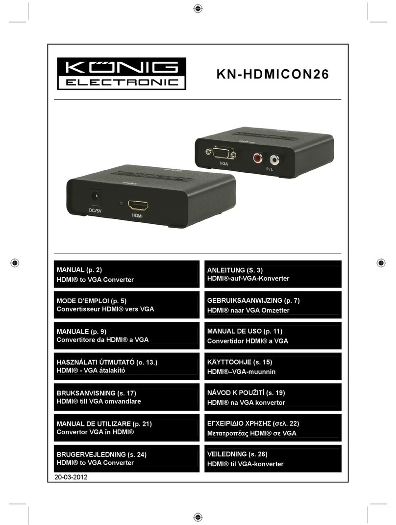 Konig KN-HDMICON26 manual