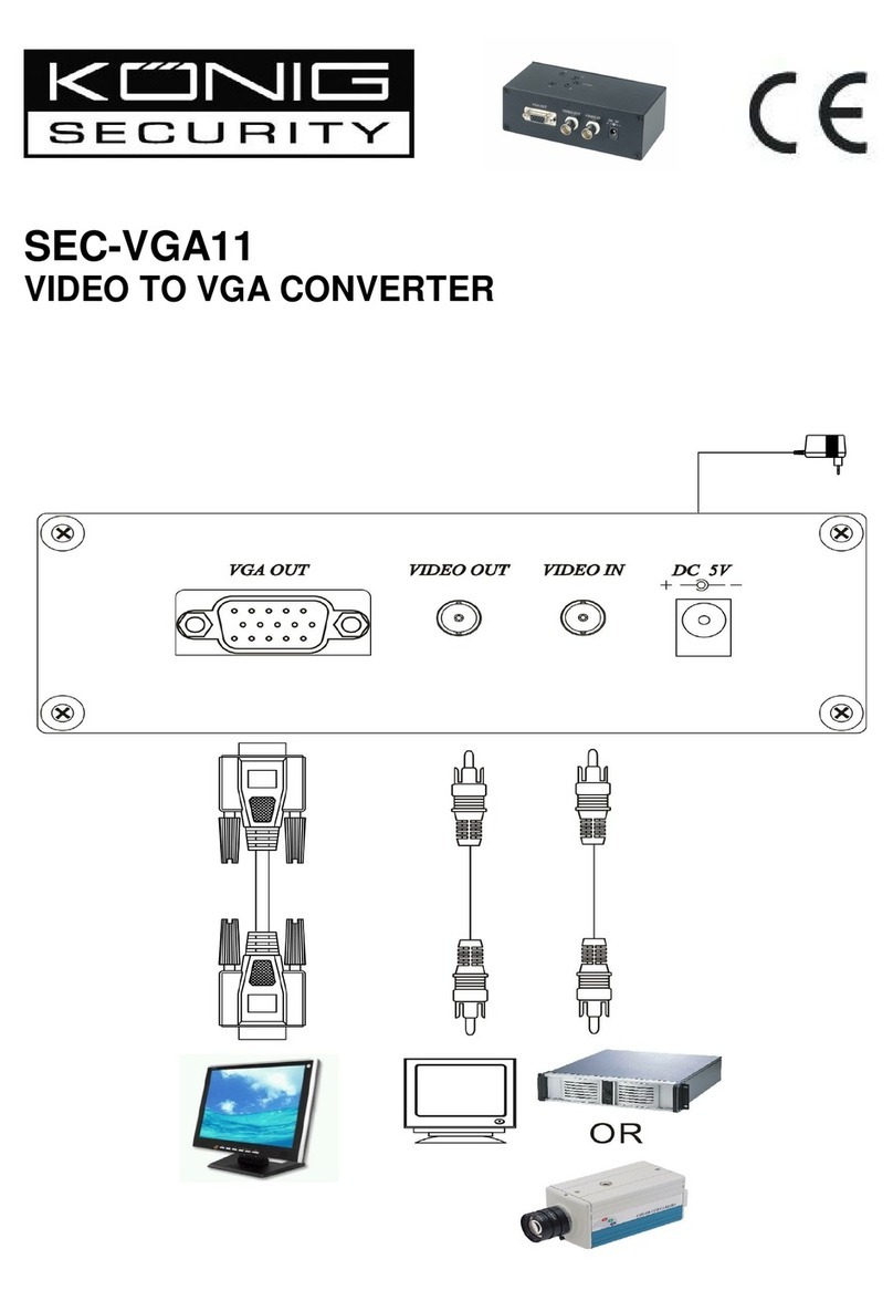 Konig Security SEC-VGA11 instructions