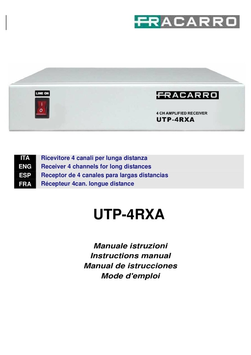 Fracarro UTP-4RXA instruction manual