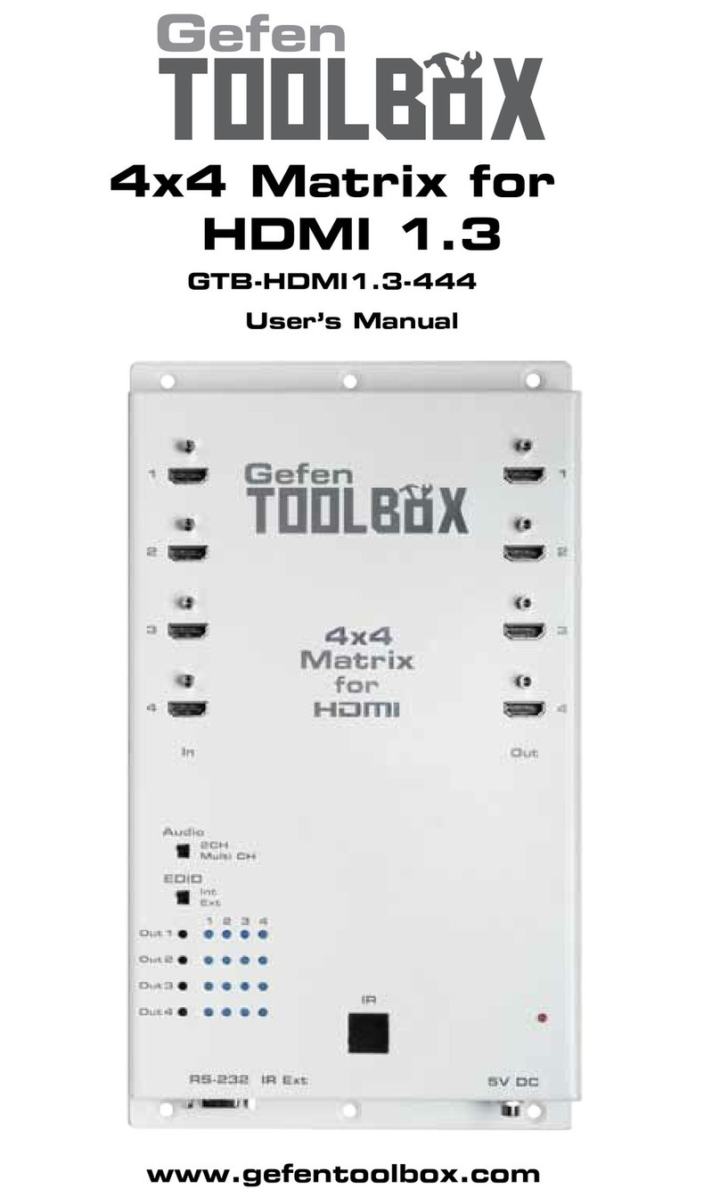 Gefen TOOLBOX GTB-HDMI1.3-444 user manual
