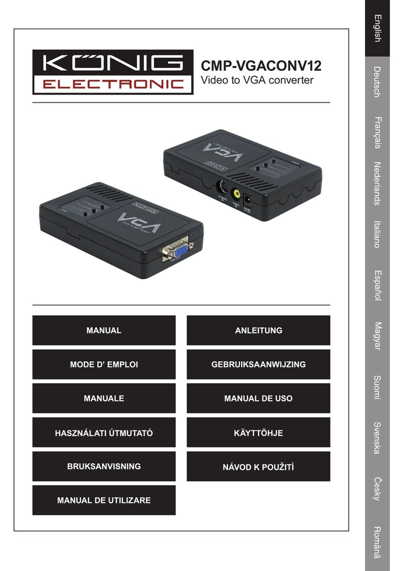 Konig CMP-VGACONV12 User manual