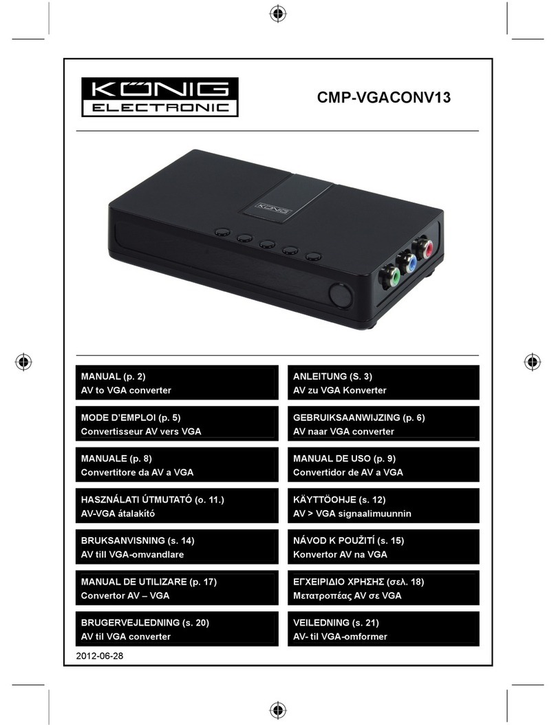 Konig CMP-VGACONV13 User manual Konig CMP-VGACONV13 User manual