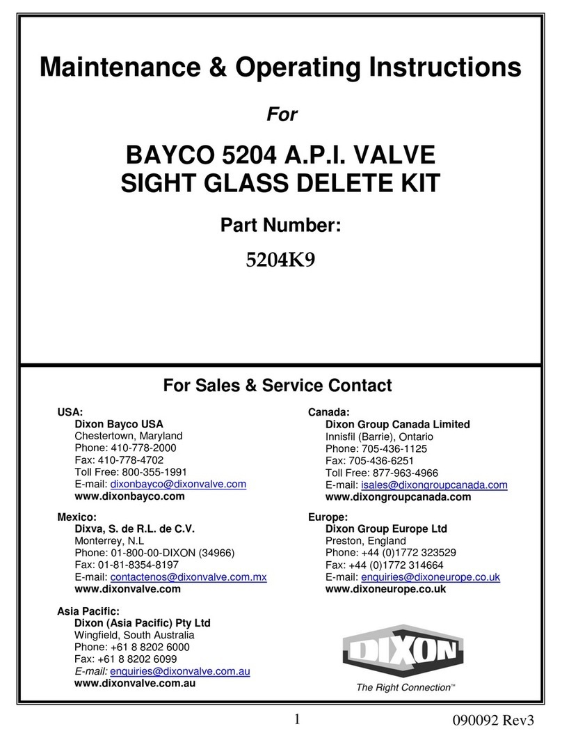 Dixon BAYCO 5204 Maintenance & Operating Instructions