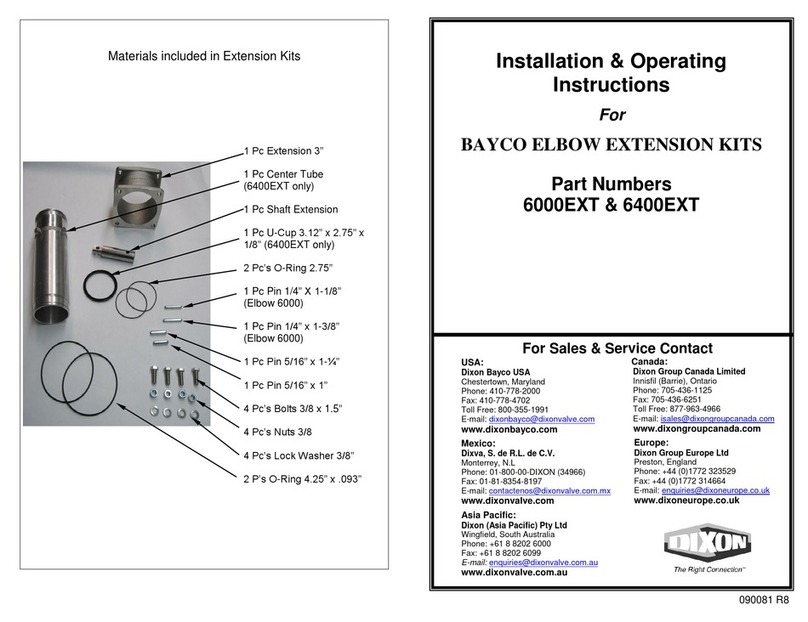 Dixon 6000EXT Installation & operating instructions