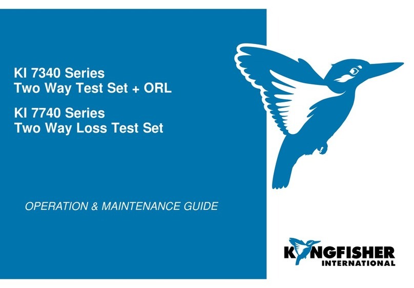 Kingfisher KI 7340 Series Operation & maintenance guide