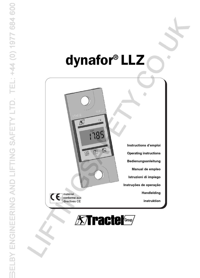 Tractel dynafor LLZ operating instructions