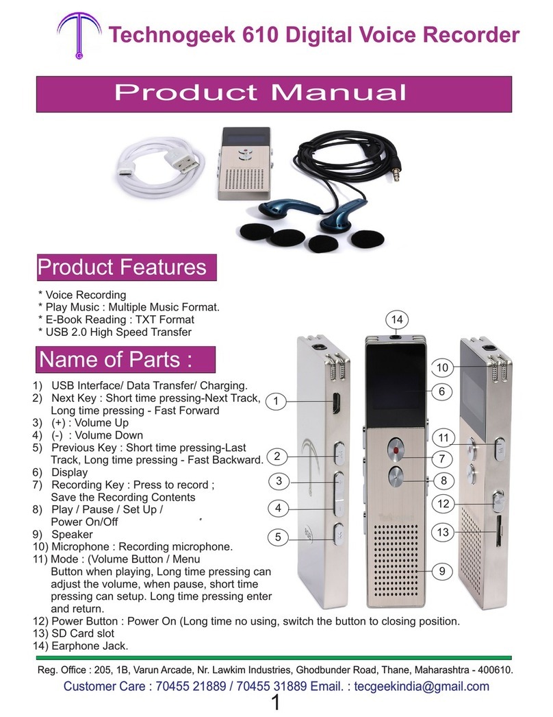 Technogeek 610 product manual
