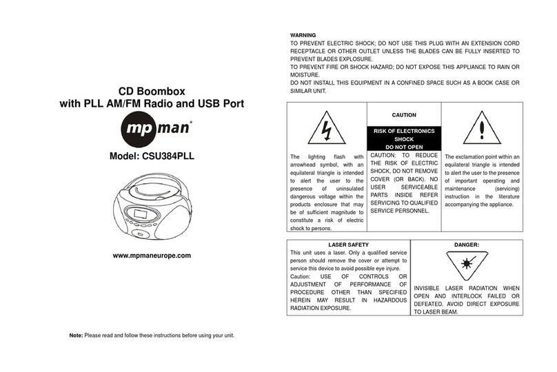MP-Man CSU384PLL user manual