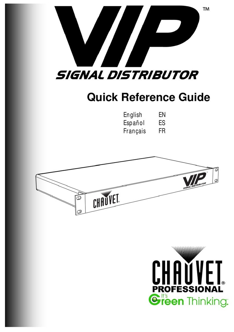 Chauvet Professional VIP Quick reference guide