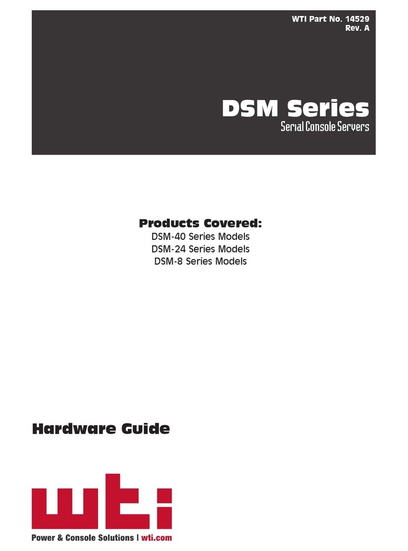 WTI DSM Series Installation instructions