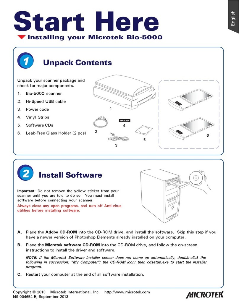 Microtek Bio-5000 Instruction Manual