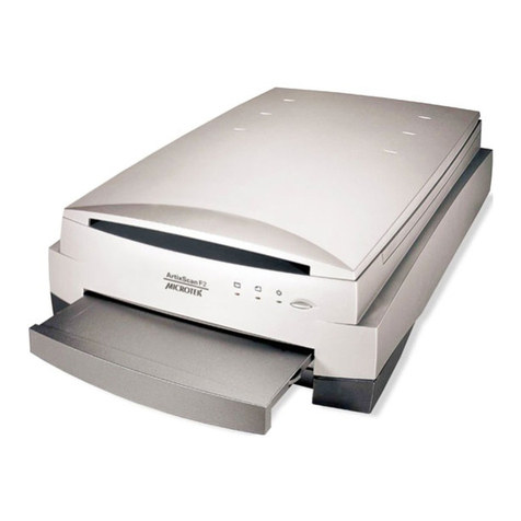Microtek ArtixScan F2 Instruction Manual
