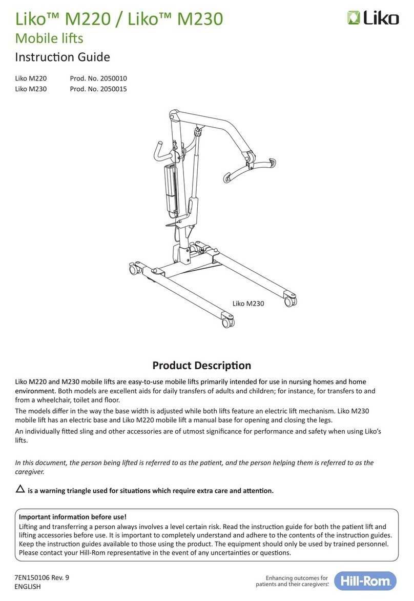 Hillrom Liko M220 Instruction guide
