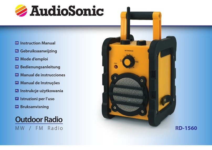 AudioSonic RD-1560 instruction manual