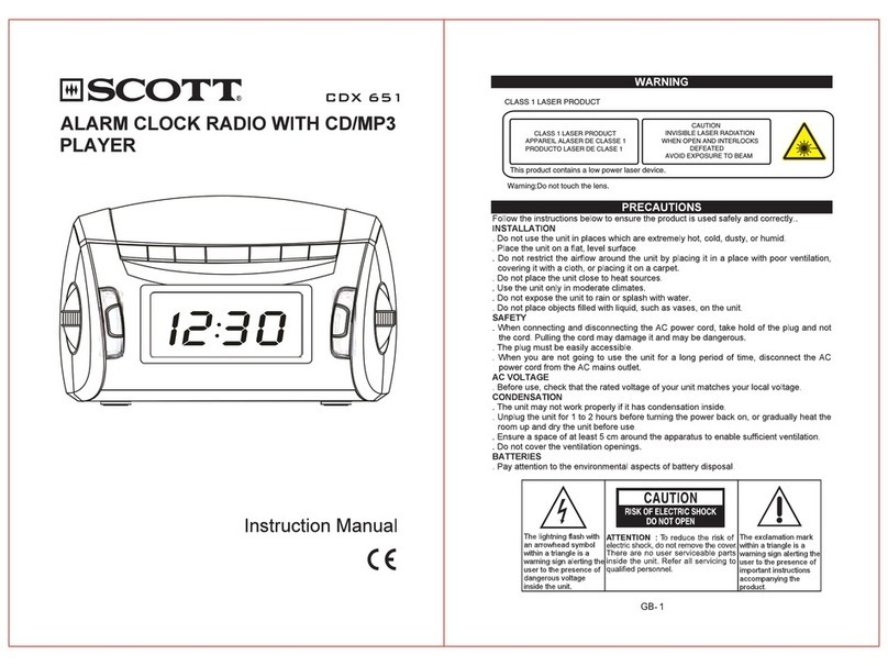 Scott CDX651 User manual