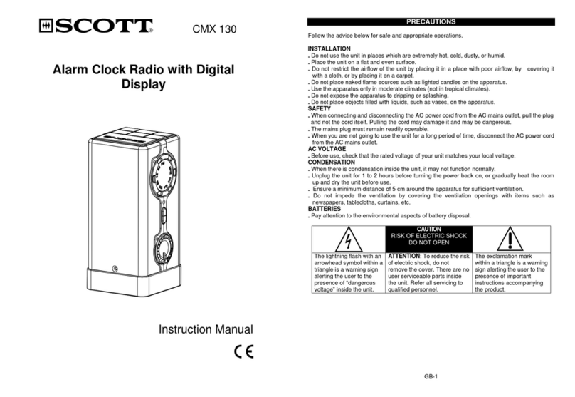 Scott CMX 130 instruction manual