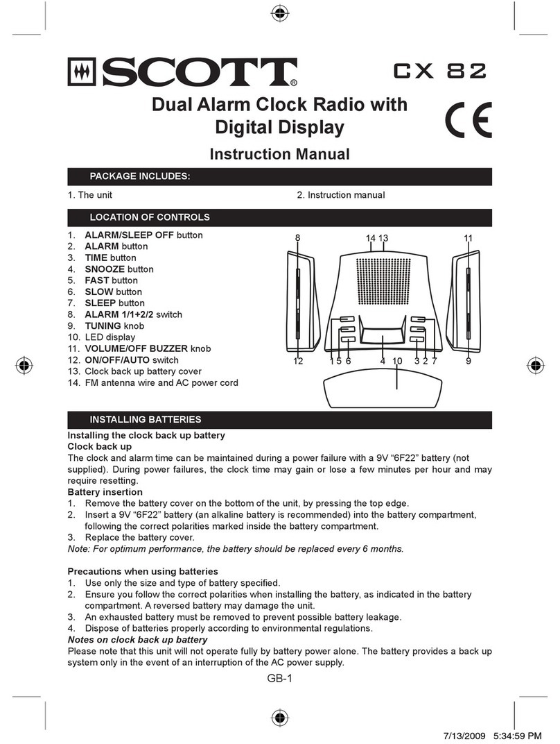 Scott CX 82 User manual