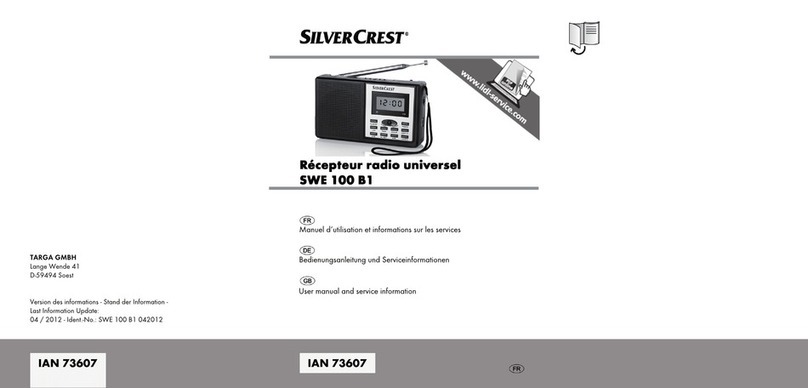 Silvercrest SWE 100 B1 Instruction sheet