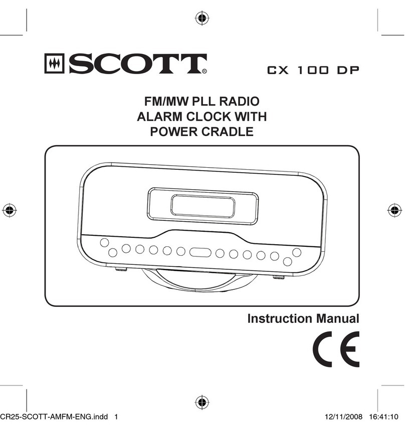 Scott CX 100 DP instruction manual