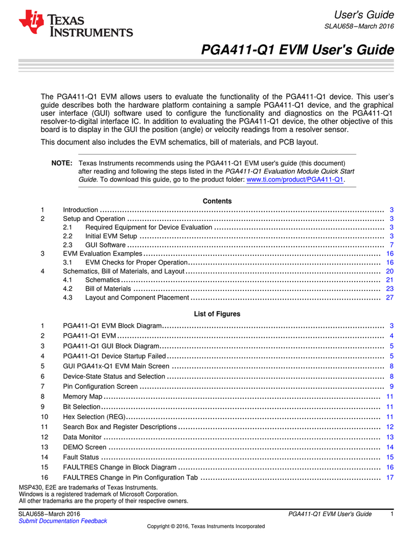 Texas Instruments PGA411-Q1 EVM User manual