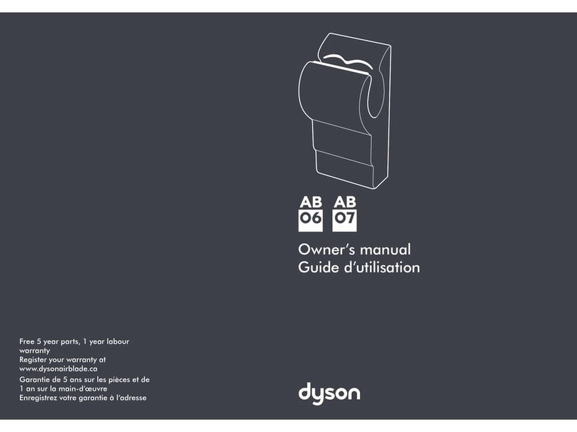 Dyson Airblade AB06 User manual