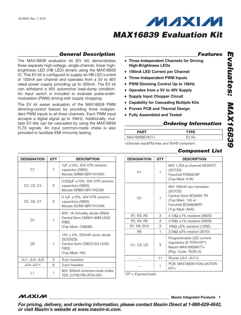 Maxim MAX16839 User manual