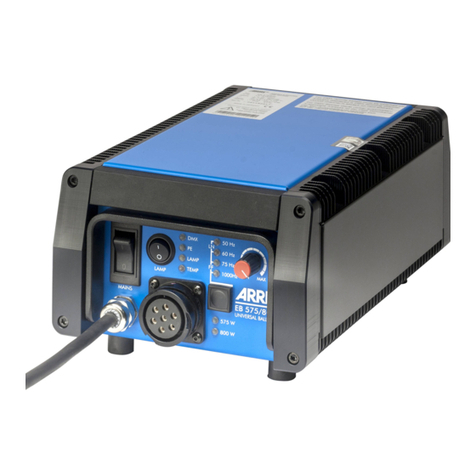 ARRI EB 575/800 operating instructions