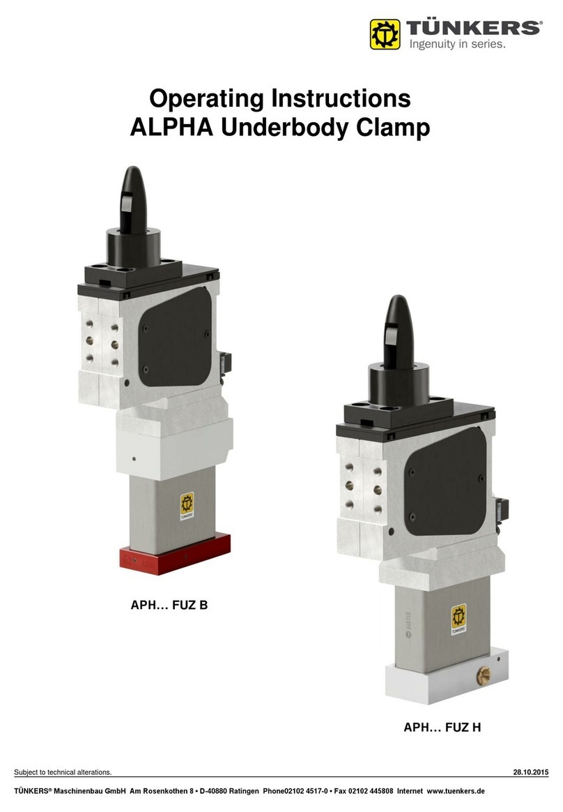 TÜNKERS ALPHA APH... FUZ B Series operating instructions