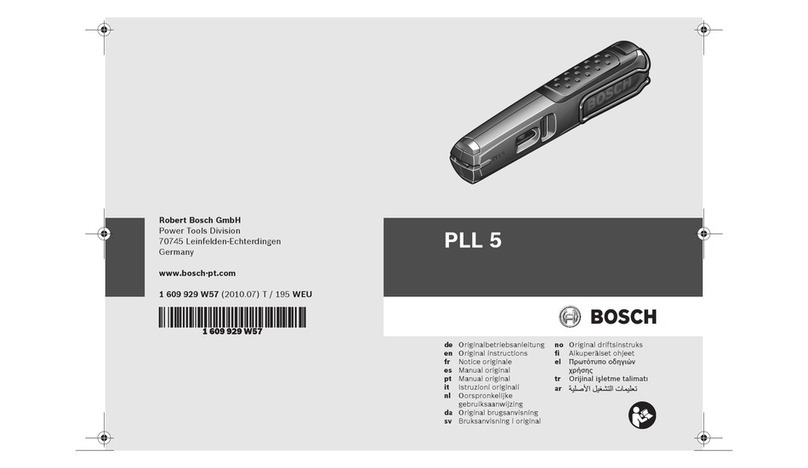 Bosch PLL 5 User manual