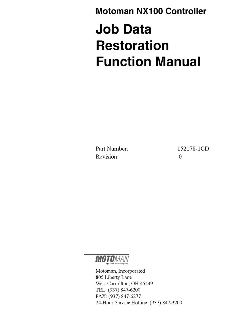 YASKAWA motoman NX100 User manual