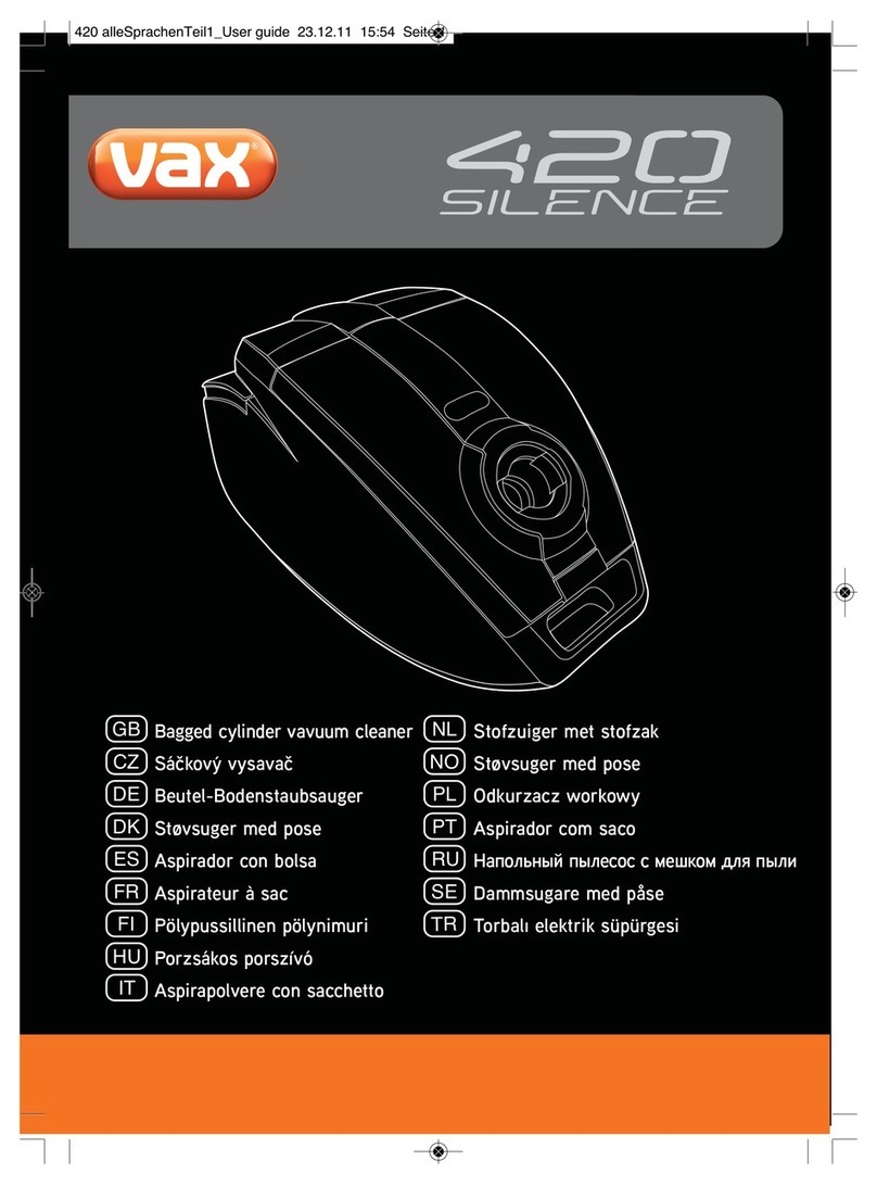 Vax Silence 420 User manual