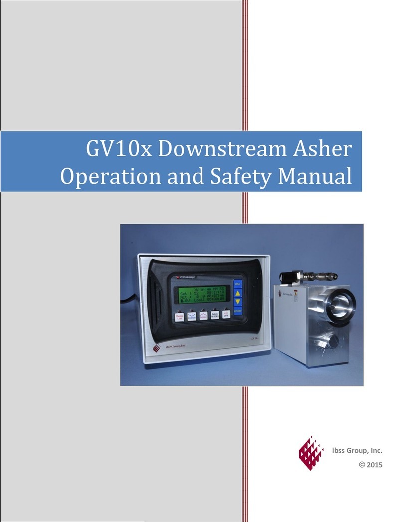 ibss Group, Inc. GV10 Downstream Asher Series Operation and safety manual