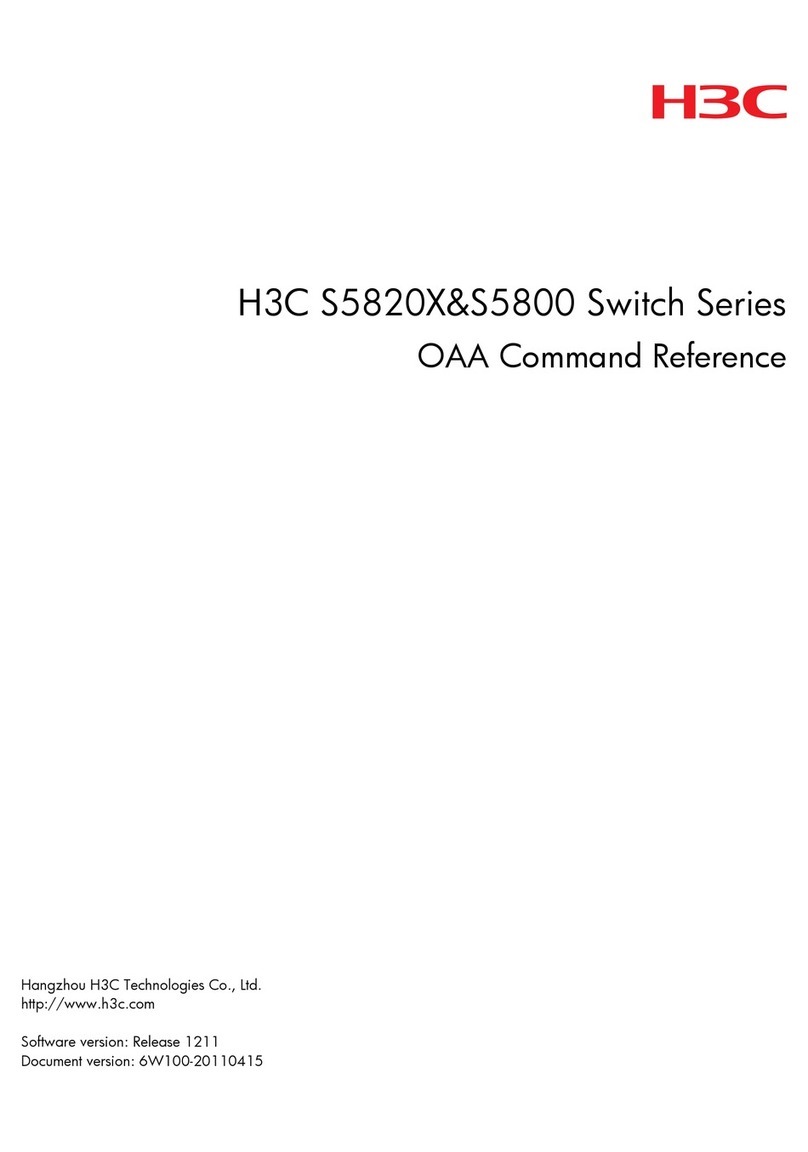 H3C s5820x series Installation manual