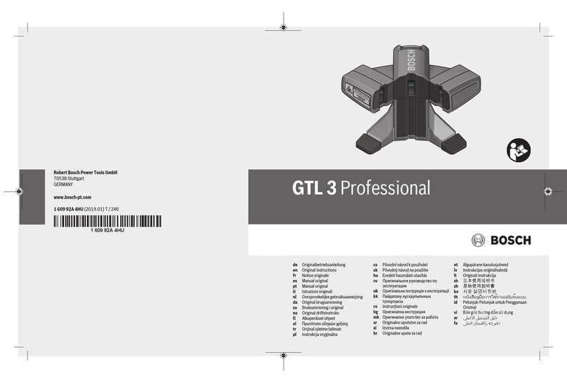 Bosch GTL 3 Professional User manual