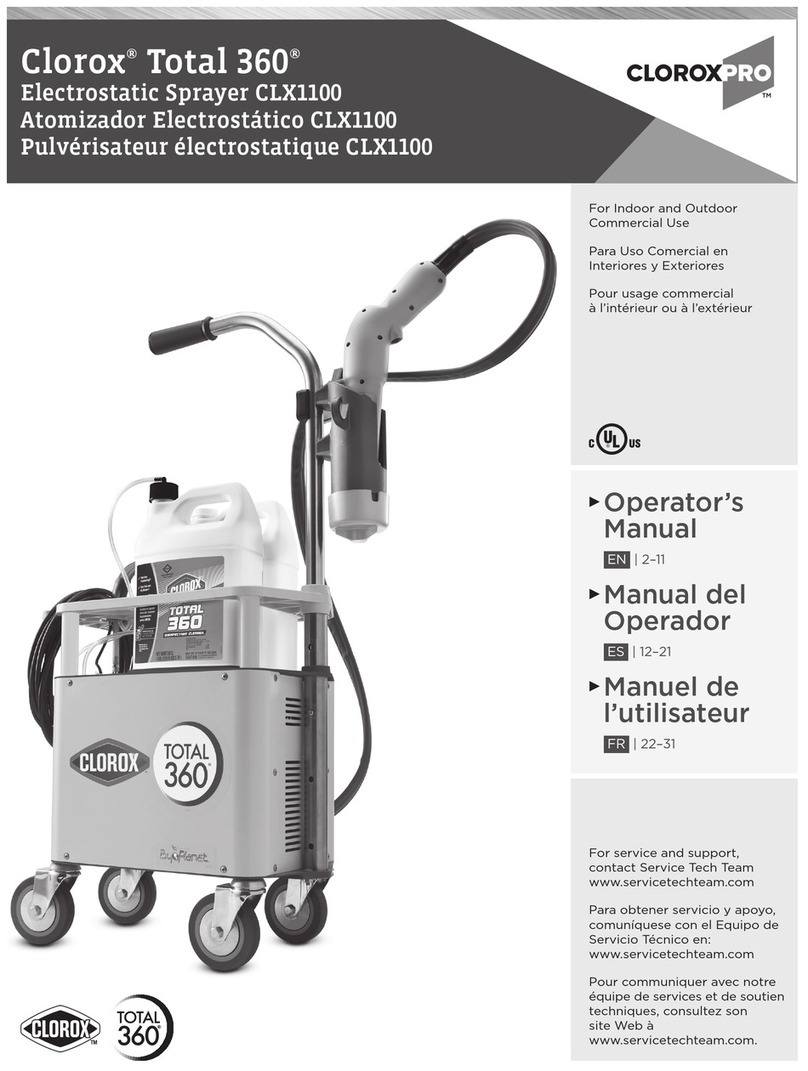 CLOROX Total 360 CLX1100 Operator's manual